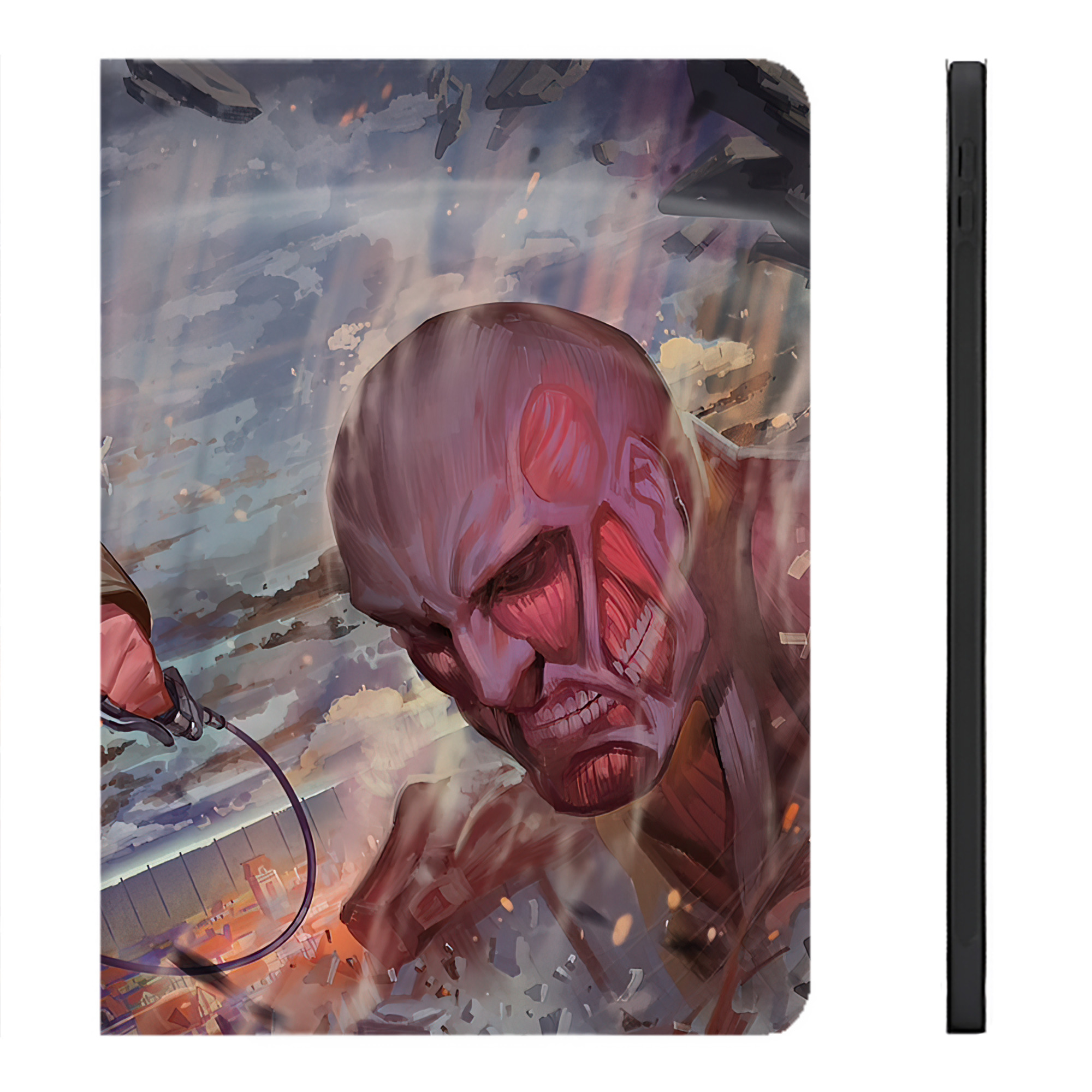 （画像用） 進撃の巨人 Attack on Titan IPadケース ペンホルダー付き ブックスタイルデザイン
